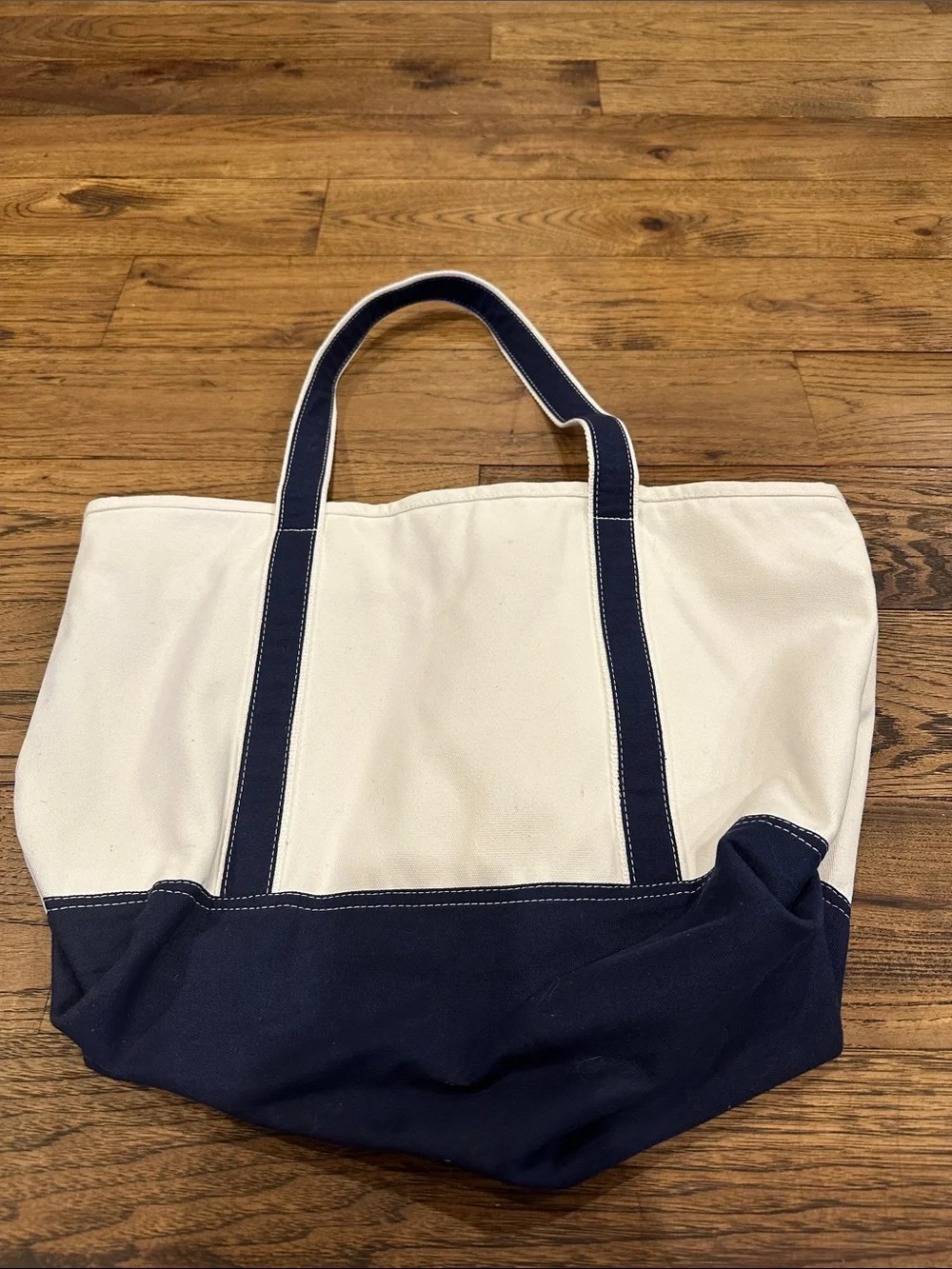 Milano Cortina 2026 Olympic White & Navy Canvas Tote Bag
